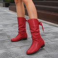 Archwell | Ruched Ribbon Mid-Calf Boots