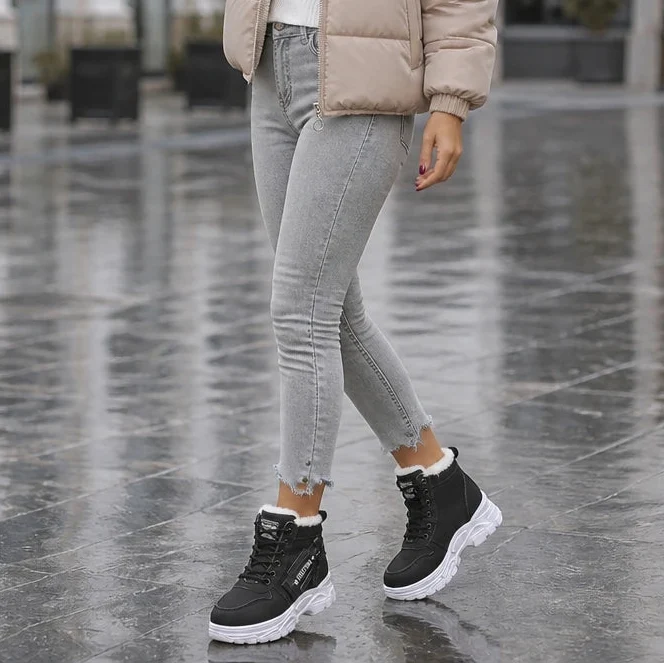 Rainelle | Plush-Lined Waterproof Ankle Boots