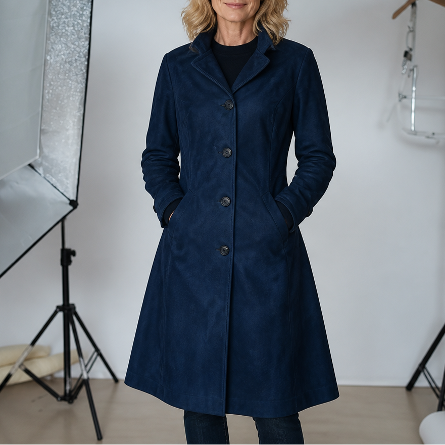 Draperie | Suede Trench That Moves With You, Not Around You