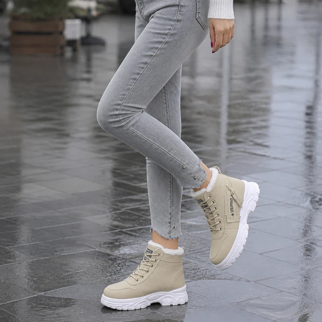 Rainelle | Plush-Lined Waterproof Ankle Boots