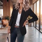 Poiseform | One-Button Stretch Tailored Blazer
