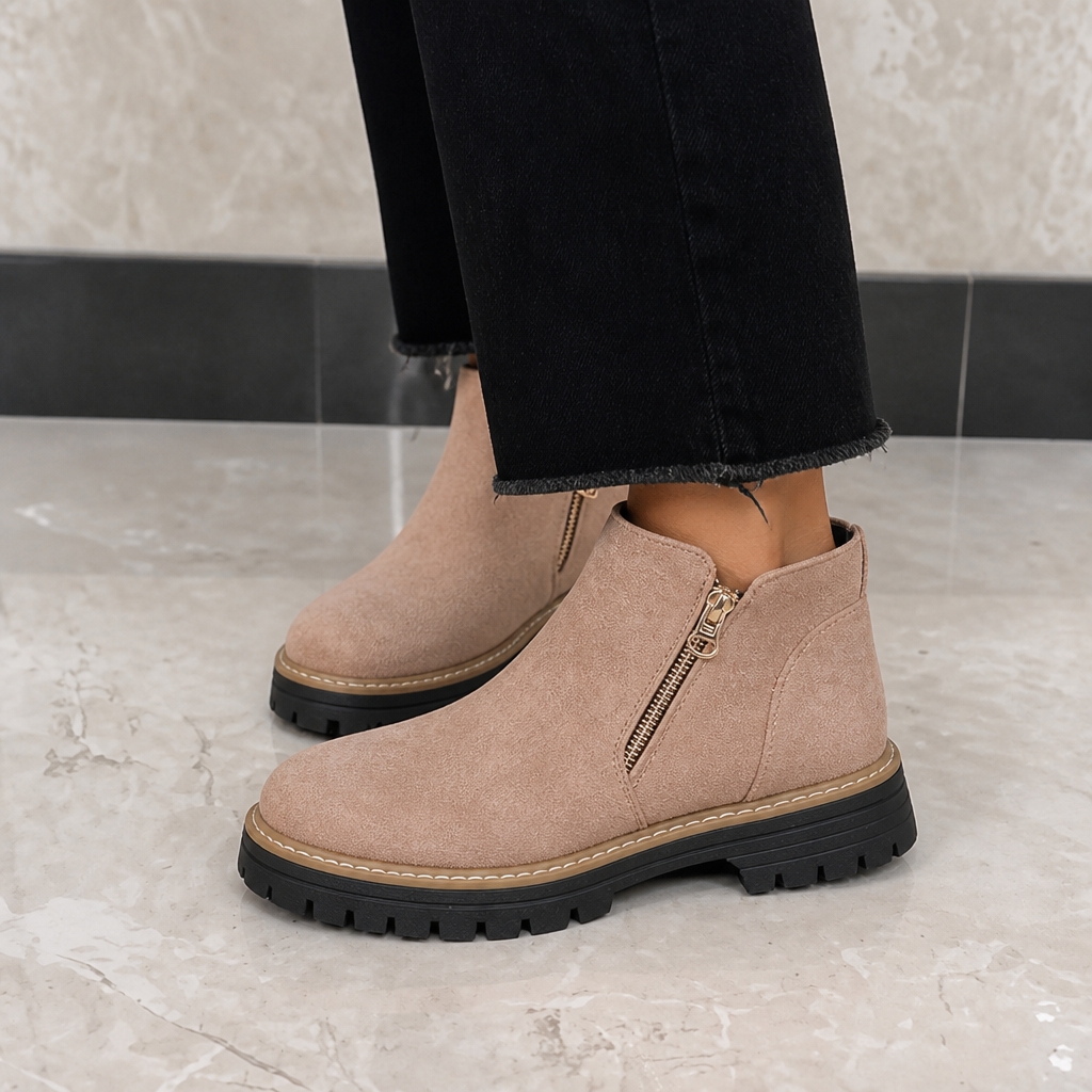 Stepwell | Square-Heel Cushioned Ankle Boots