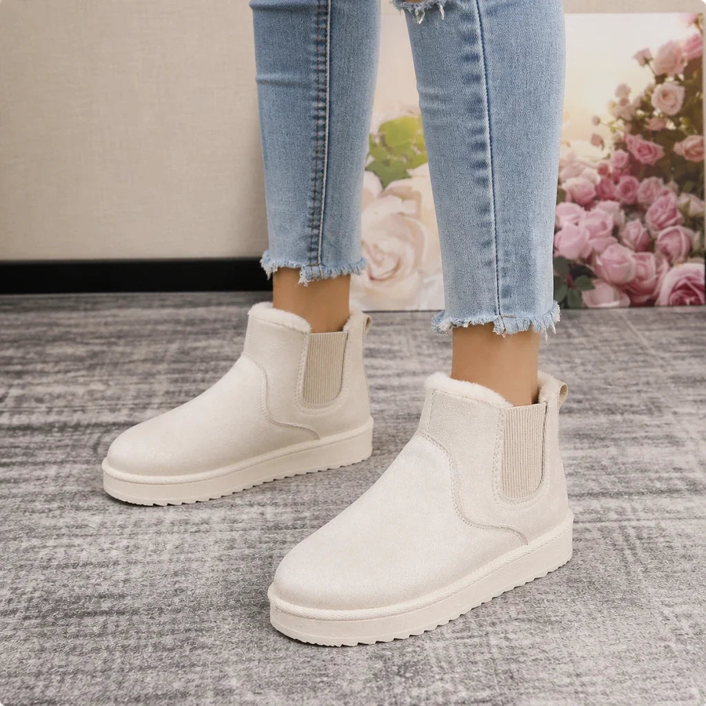 Snowelle | Plush-Lined Slip-On Ankle Boots