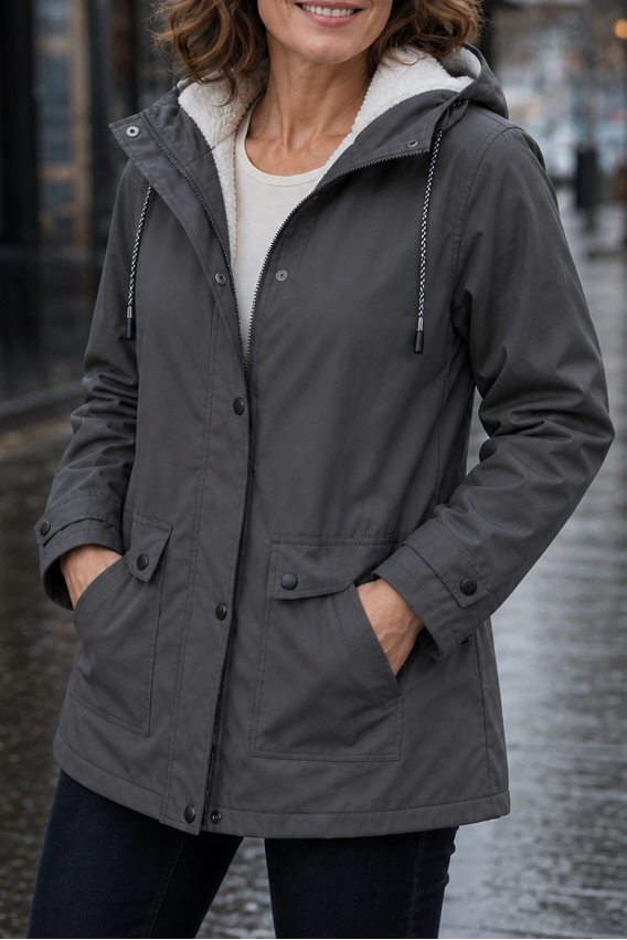 Windloft | Waterproof Plush-Lined Hooded Jacket