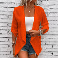 Solelle | Eyelet Waterfall Open-Front Cardigan for Women