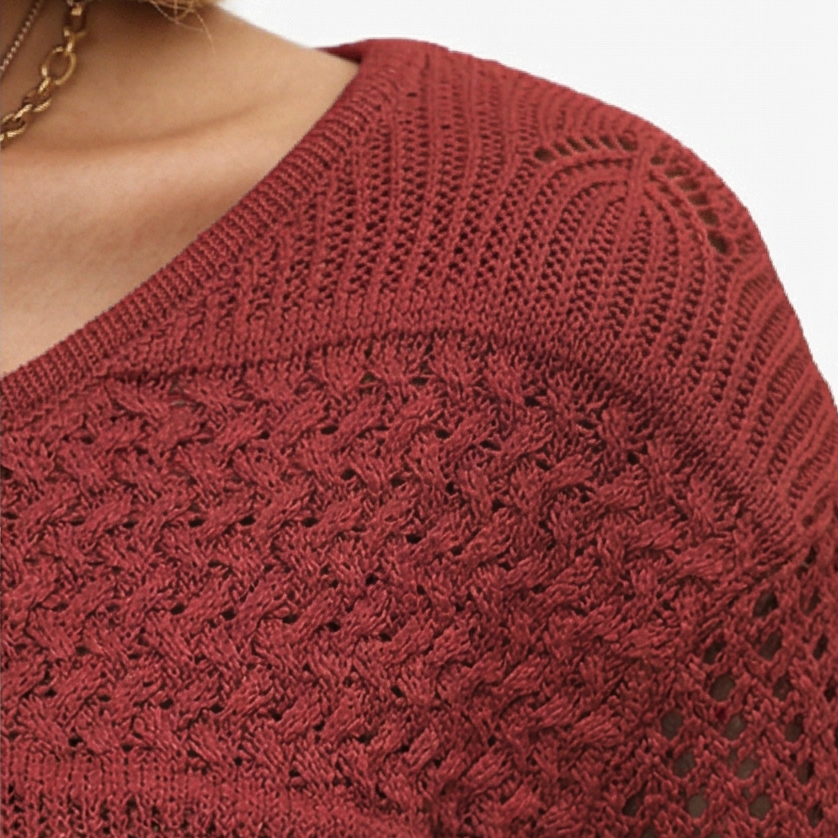 Wovelle | Women's Textured Knit Top for Warm Days